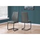  Central Dining Chair GREY LEATHER-LOOK